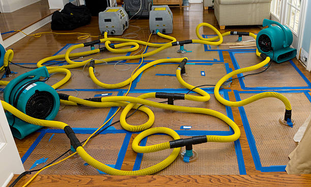 Professional Storm Water Damage Restoration technician working in Sparta, NJ